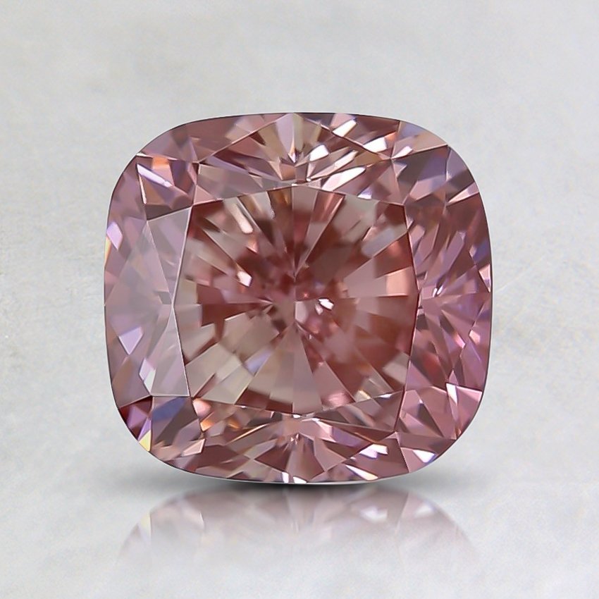 1.59 Ct. Fancy Pink Cushion Lab Grown Diamond