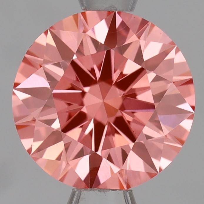 1.08 Ct. Fancy Vivid Pink Round Lab Grown Diamond