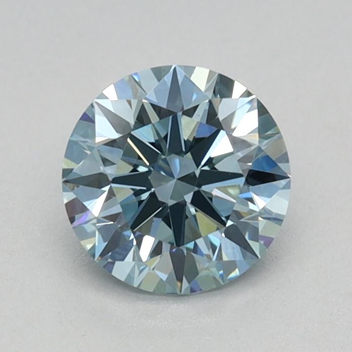 0.57 Ct. Fancy Vivid Blue Round Lab Grown Diamond