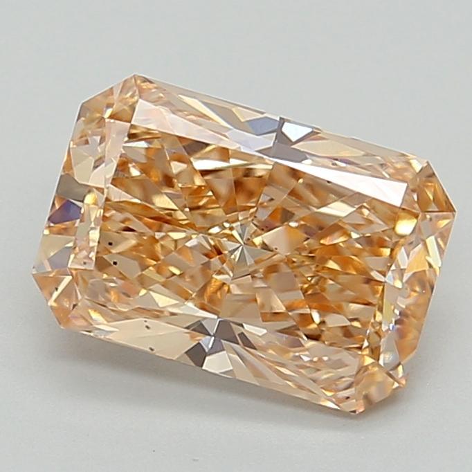 2.93 Ct. Fancy Intense Brownish Orange Radiant Lab Grown Diamond