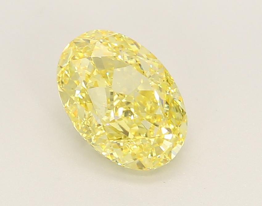1.62 Ct. Fancy Vivid Yellow Oval Lab Grown Diamond