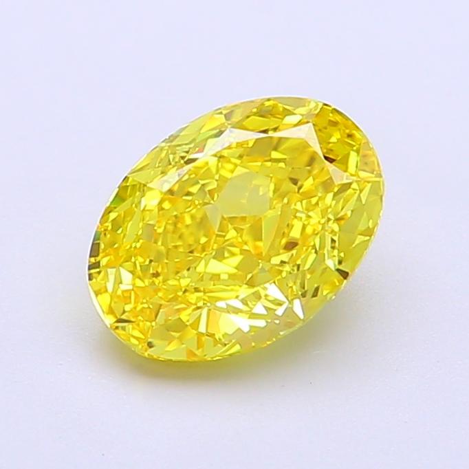 1.36 Ct. Fancy Intense Yellow Oval Lab Grown Diamond