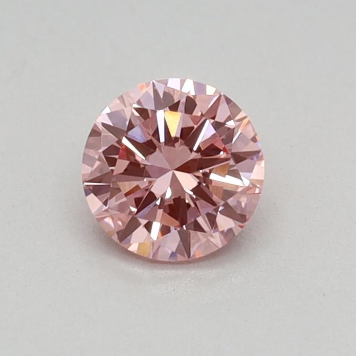 0.30 Ct. Fancy Vivid Pink Round Lab Grown Diamond