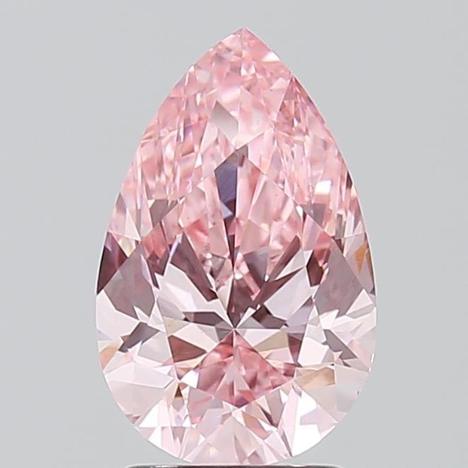2.00 Ct. Fancy Vivid Pink Pear Lab Grown Diamond