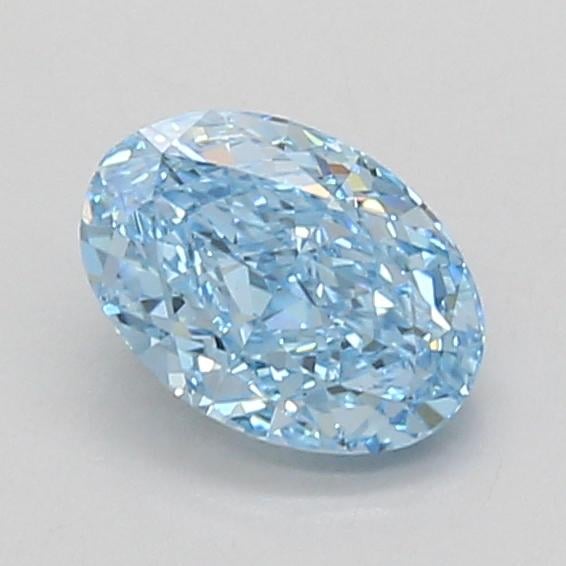 1.05 Ct. Fancy Vivid Blue Oval Lab Grown Diamond
