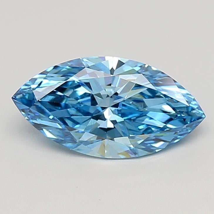 1.52 Ct. Fancy Vivid  Blue Marquise Lab Grown Diamond