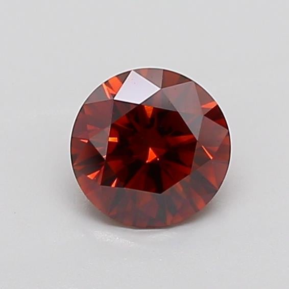 1.07 Ct. Fancy Deep  Orange Round Lab Grown Diamond