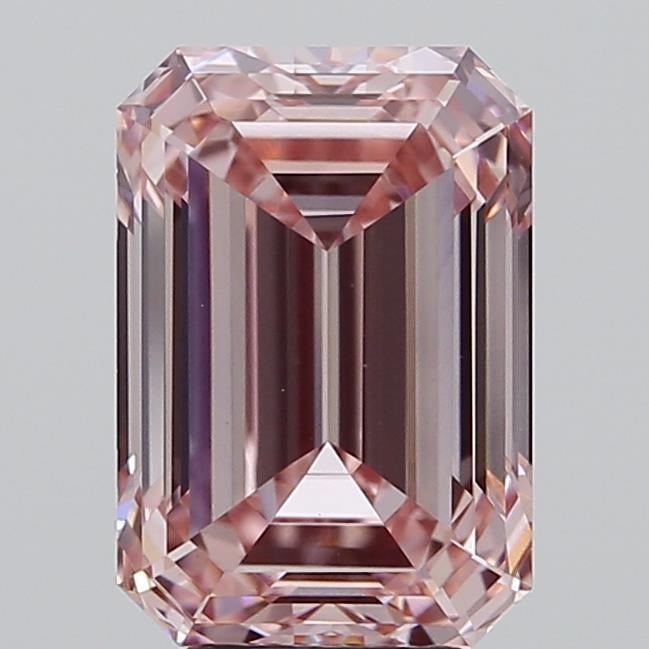 5.03 Ct. Fancy Intense  Pink Emerald Lab Grown Diamond
