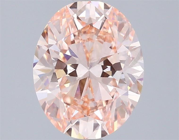 2.01 Ct. Fancy Intense  Pink Oval Lab Grown Diamond