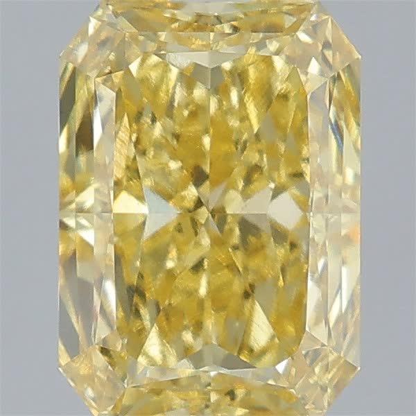 3.10 Ct. Fancy Vivid Yellow Radiant Lab Grown Diamond