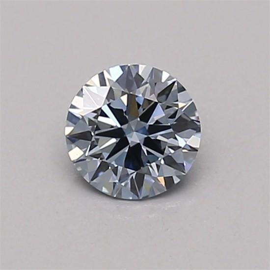0.33 Ct. Fancy Intense Blue Round Lab Grown Diamond