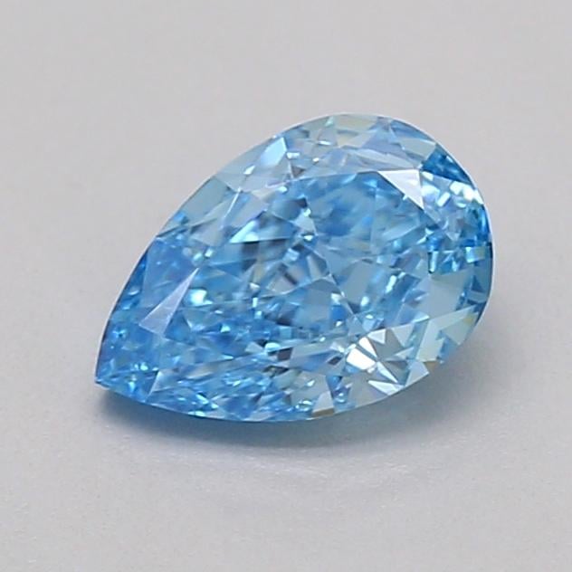 0.35 Ct. Fancy Vivid  Blue Pear Lab Grown Diamond