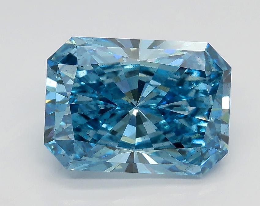 2.74 Ct. Fancy Vivid Blue Radiant Lab Grown Diamond