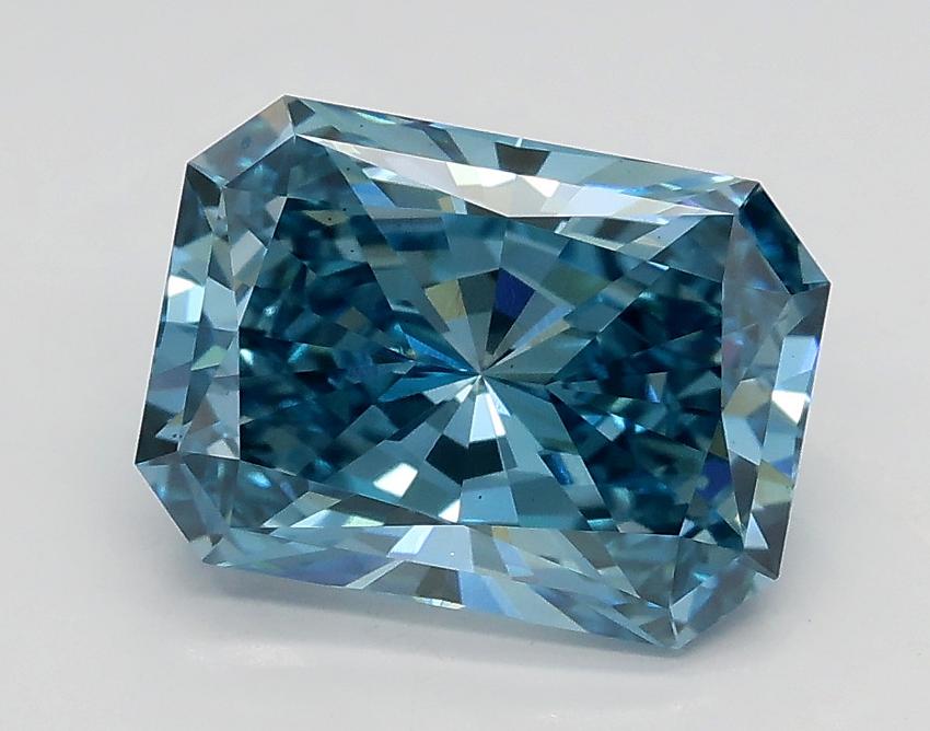 2.04 Ct. Fancy Vivid Blue Radiant Lab Grown Diamond