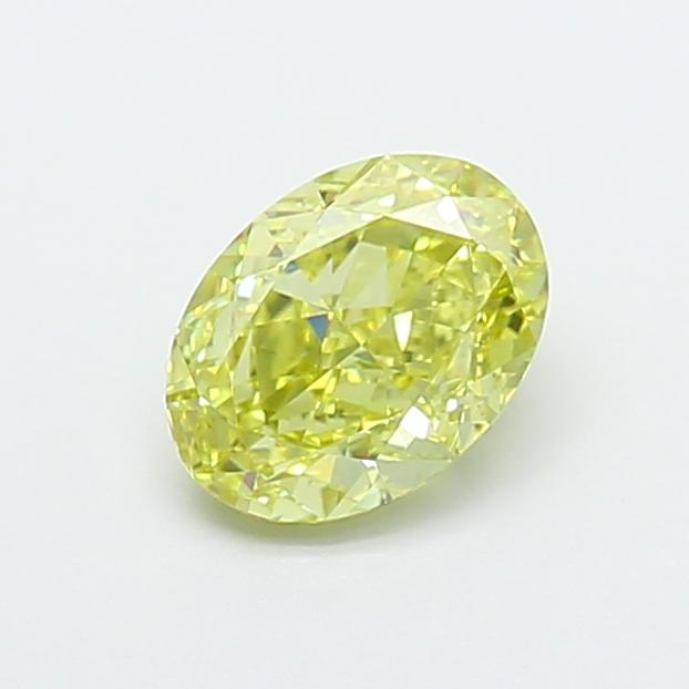 1.01 Ct. Fancy Intense Yellow Oval Lab Grown Diamond
