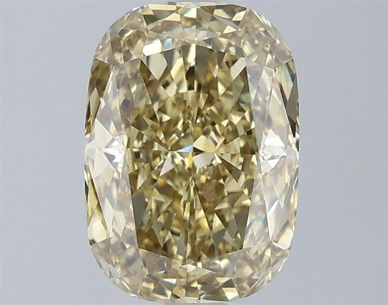 2.08 Ct. Fancy Intense Yellow Cushion Lab Grown Diamond