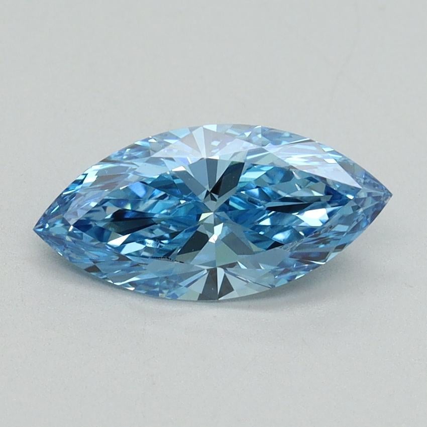1.02 Ct. Fancy Vivid Blue Marquise Lab Grown Diamond