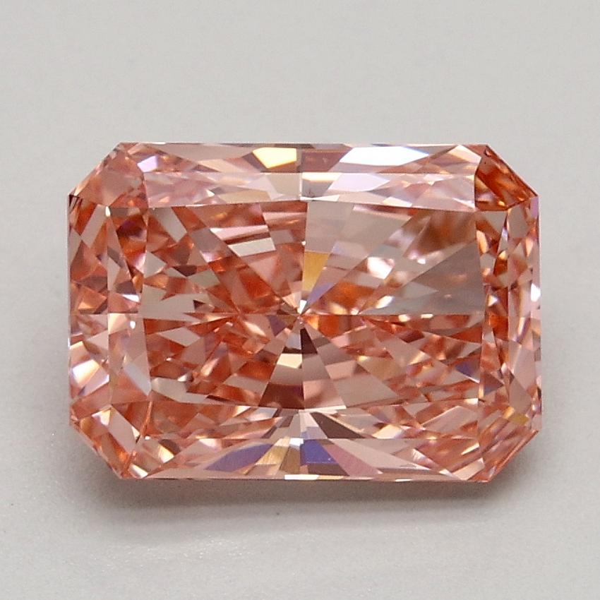 1.76 Ct. Fancy Intense Pink Radiant Lab Grown Diamond