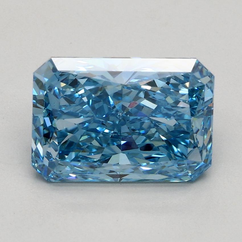 1.64 Ct. Fancy Vivid Blue Radiant Lab Grown Diamond