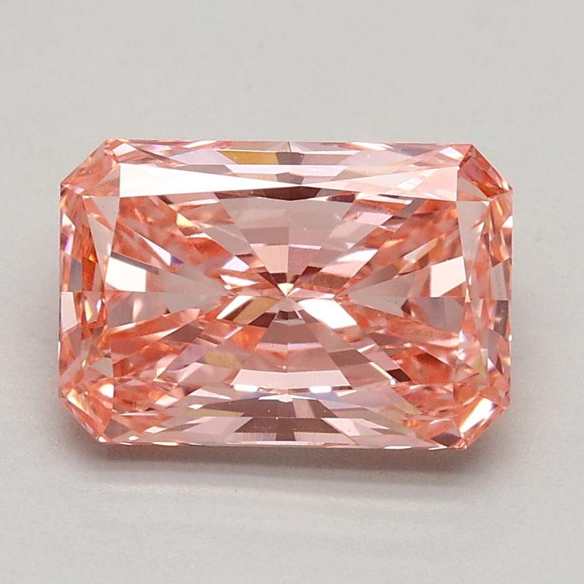 1.49 Ct. Fancy Intense Pink Radiant Lab Grown Diamond