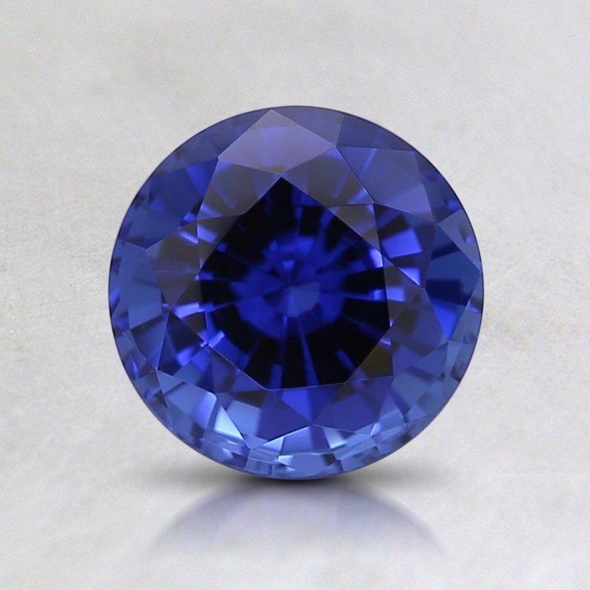 6.5mm Blue Round Lab Created Sapphire