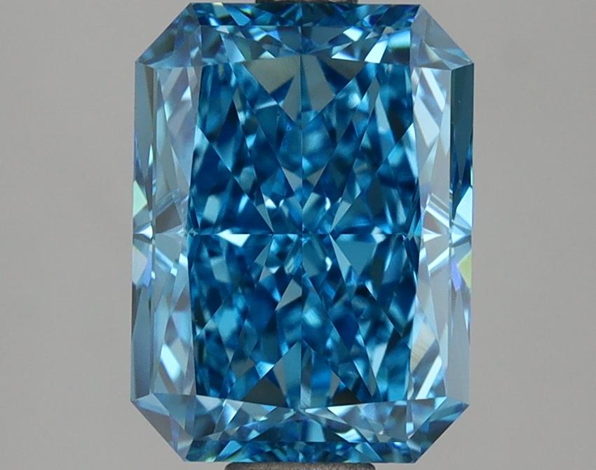 3.01 Ct. Fancy Vivid Blue Radiant Lab Grown Diamond