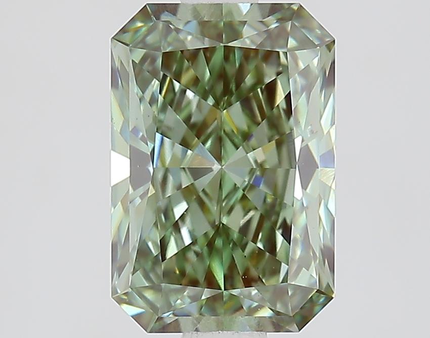 1.52 Ct. Fancy Vivid Green Radiant Lab Grown Diamond