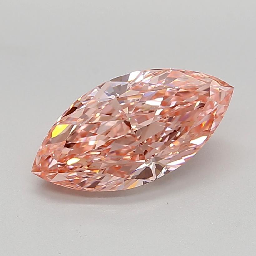 2.47 Ct. Fancy Vivid  Pink Marquise Lab Grown Diamond