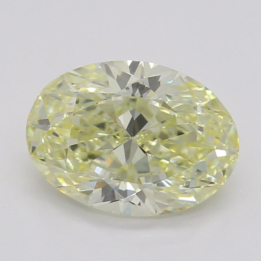 1.00 Ct. Fancy Light Yellow Oval Diamond