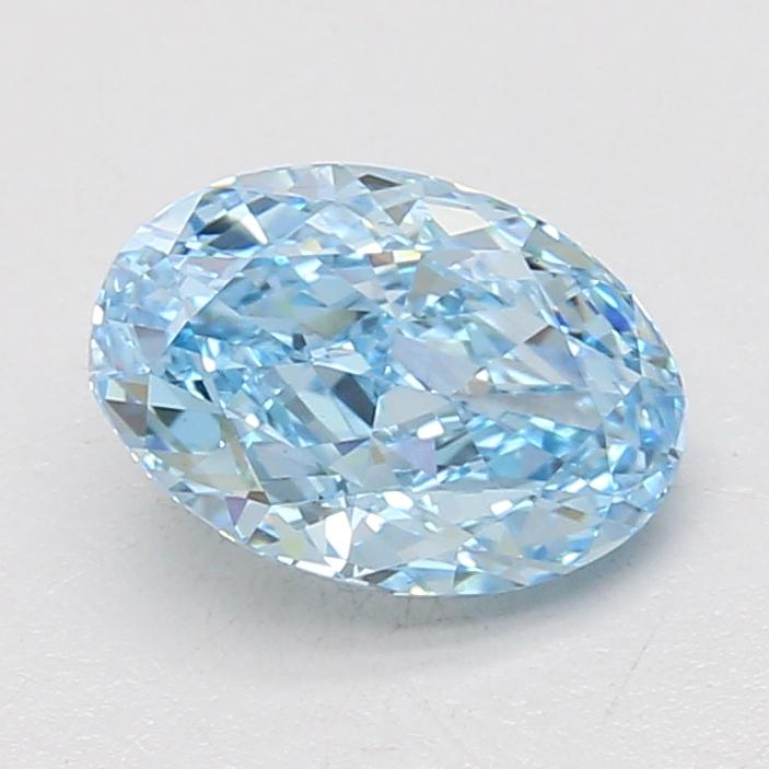2.08 Ct. Fancy Vivid Blue Oval Lab Grown Diamond