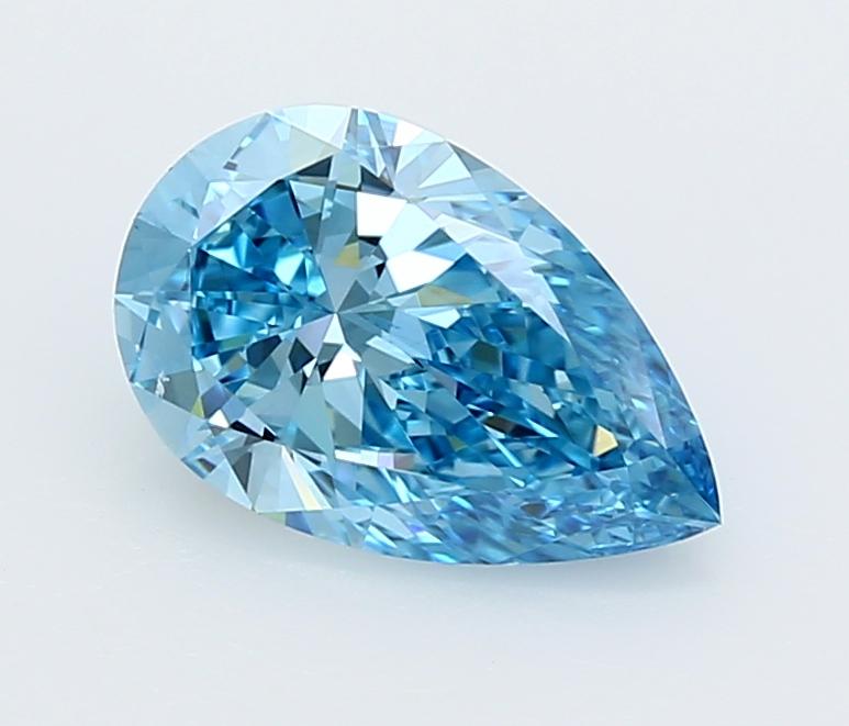 2.02 Ct. Fancy Vivid  Blue Pear Lab Grown Diamond