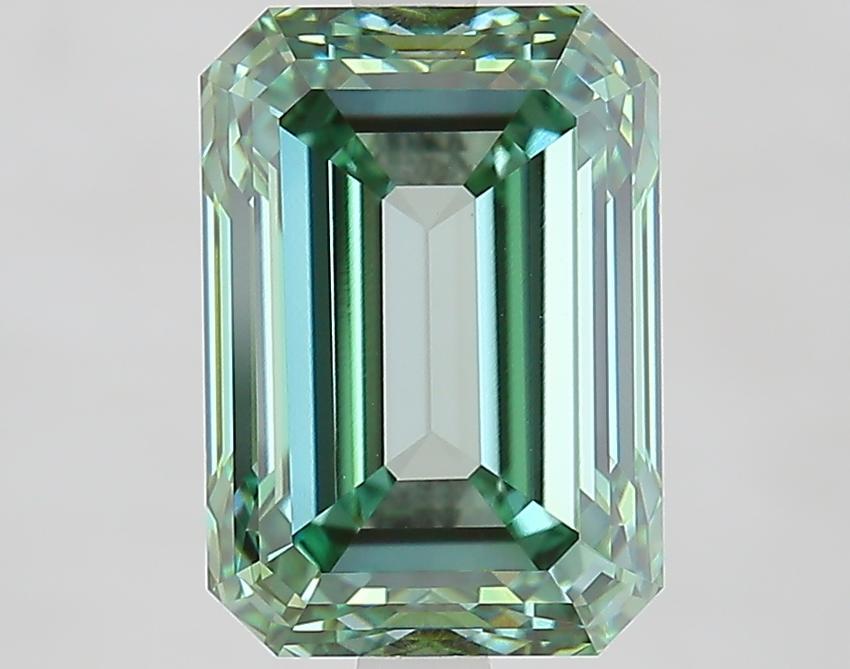4.46 Ct. Fancy Vivid Green Emerald Lab Grown Diamond
