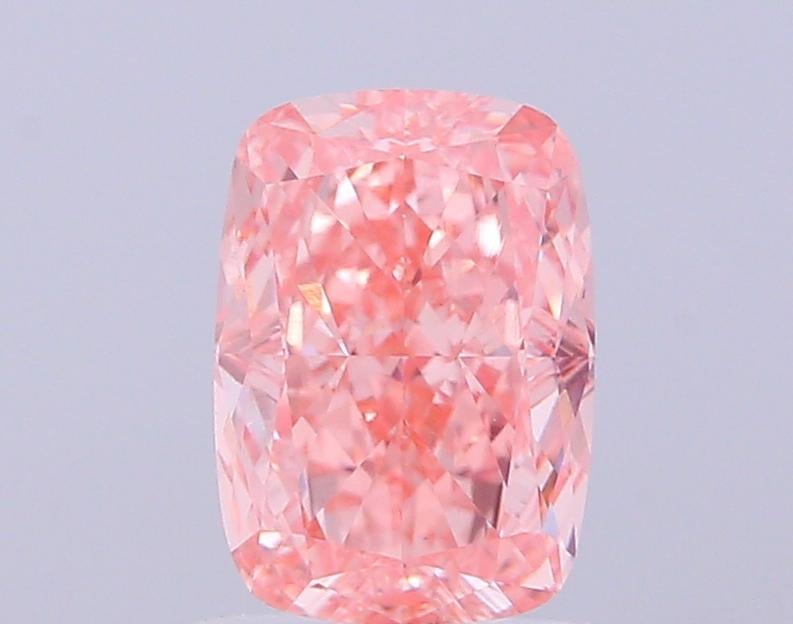 2.10 Ct. Fancy Vivid  Pink Cushion Lab Grown Diamond