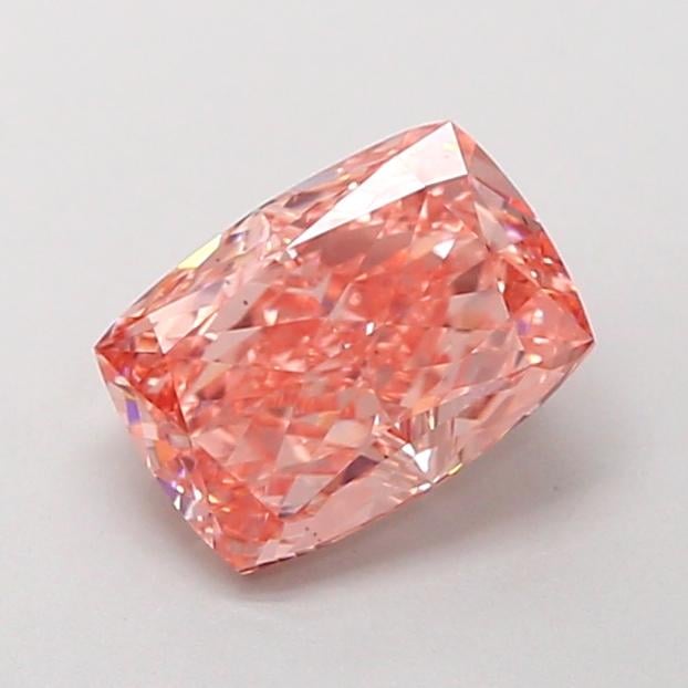 1.56 Ct. Fancy Intense Brownish Pink Cushion Lab Grown Diamond