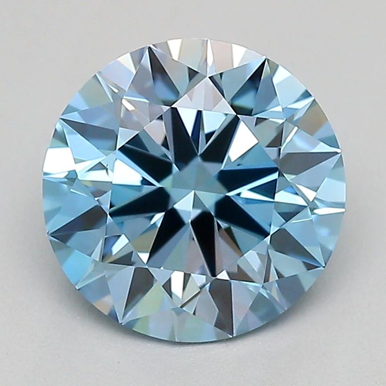 1.01 Ct. Fancy Blue Round Lab Grown Diamond