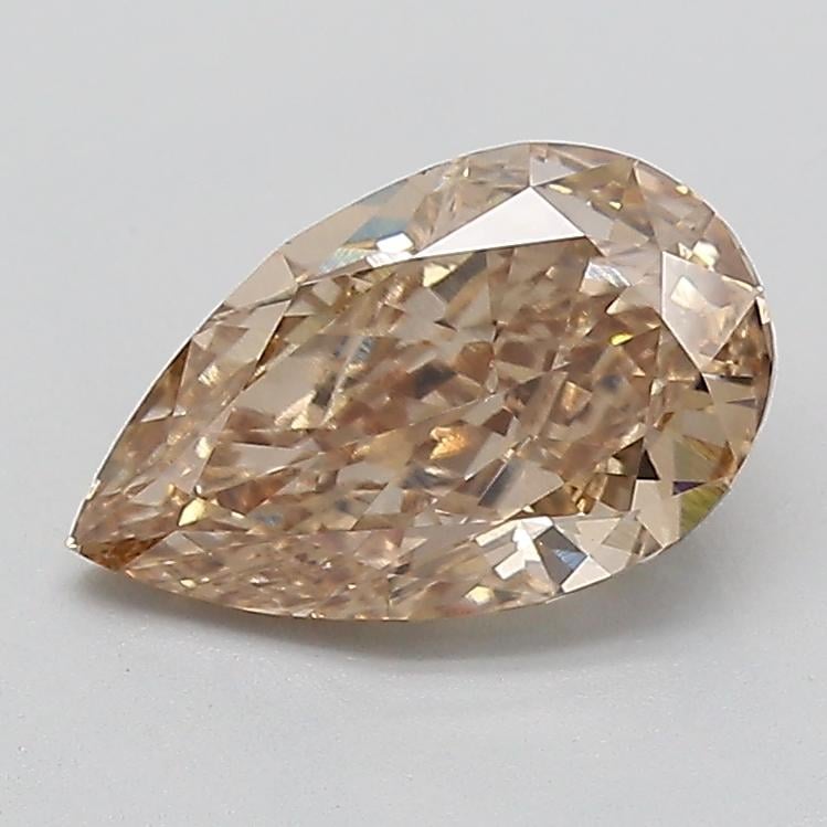 2.00 Ct. Light  Brown Pear Lab Grown Diamond