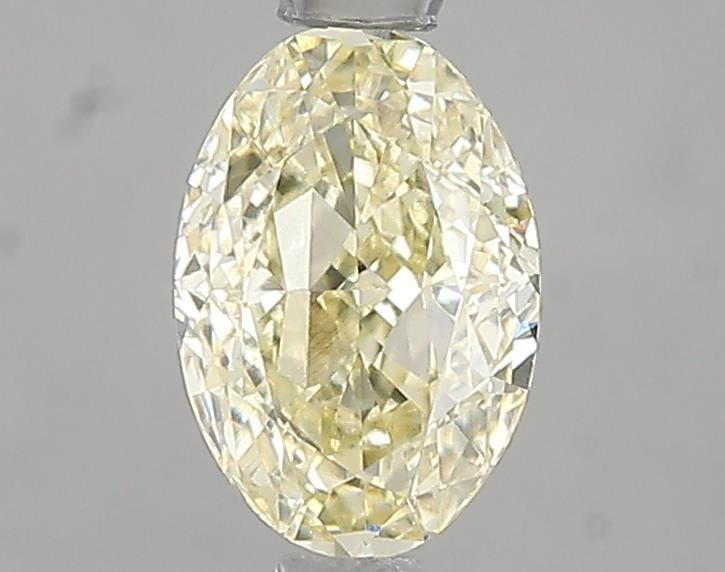 1.06 Ct. Fancy Light Yellow Oval Lab Grown Diamond