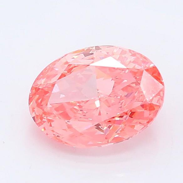 1.02 Ct. Fancy Vivid Pink Oval Lab Grown Diamond
