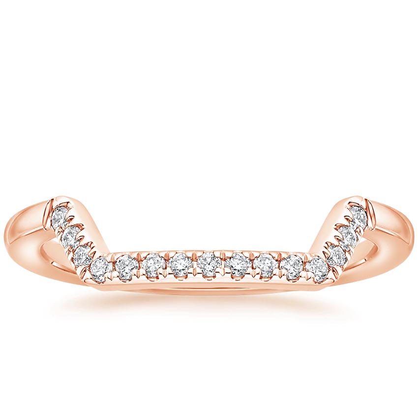 Rose Gold Alta Linear Diamond Nesting Ring