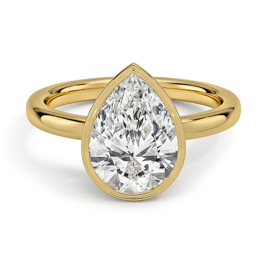 Custom Low-Profile Bezel Solitaire Ring