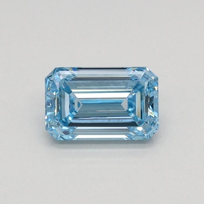0.33 Ct. Fancy Intense Blue Emerald Lab Grown Diamond