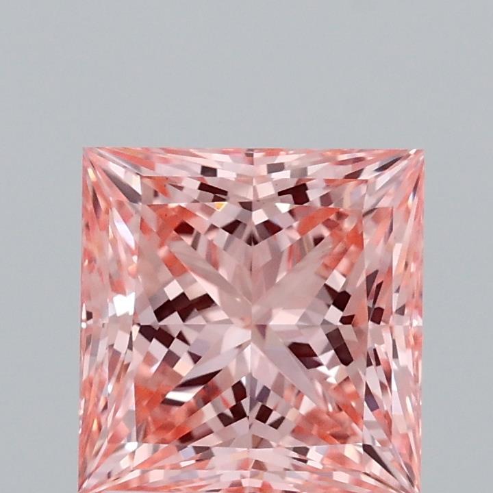 1.91 Ct. Fancy Vivid Pink Princess Lab Grown Diamond