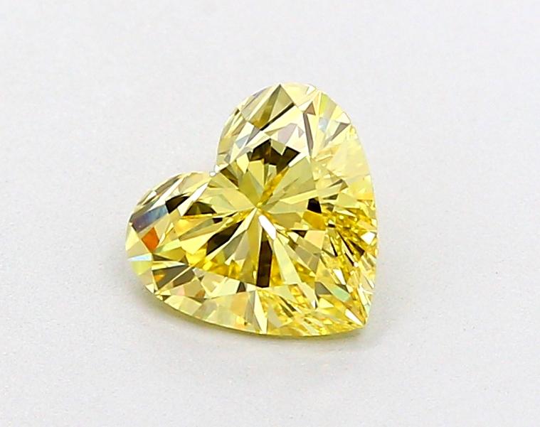 1.06 Ct. Fancy Intense Yellow Heart Lab Grown Diamond