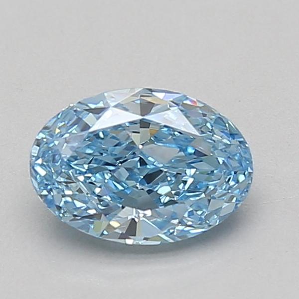 1.09 Ct. Fancy Vivid Blue Oval Lab Grown Diamond