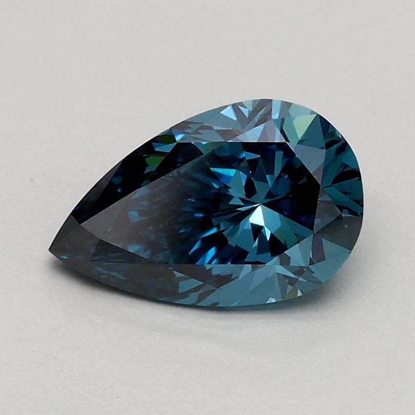 0.70 Ct. Fancy Vivid Blue Pear Lab Grown Diamond