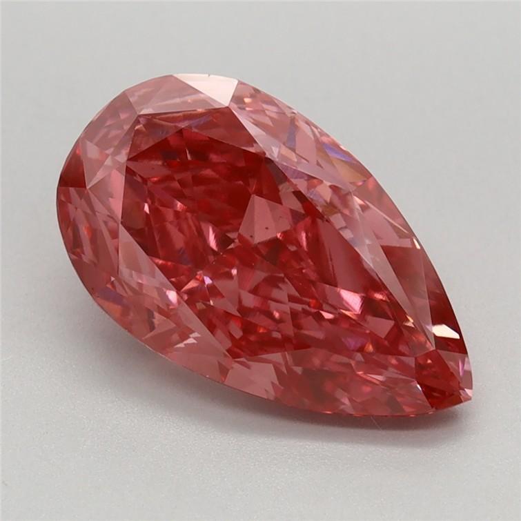 2.67 Ct. Fancy Vivid Pink Pear Lab Grown Diamond