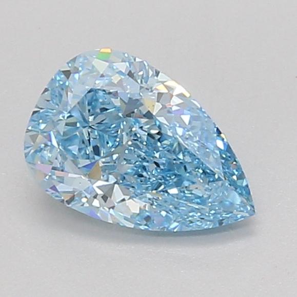 1.09 Ct. Fancy Vivid Blue Pear Lab Grown Diamond