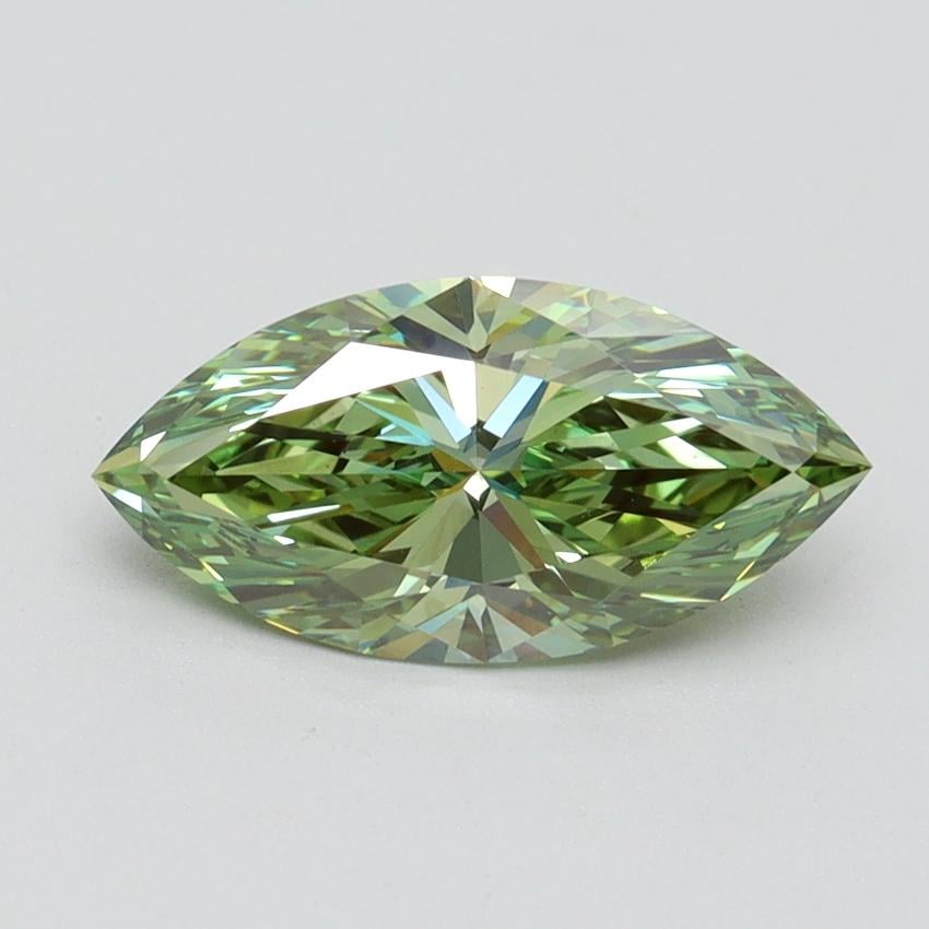 1.50 Ct. Fancy Vivid Green Marquise Lab Grown Diamond
