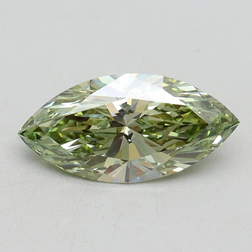 0.85 Ct. Fancy Intense Green Marquise Lab Grown Diamond