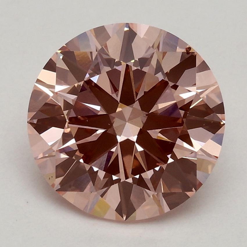 2.14 Ct. Fancy Intense Pink Round Lab Grown Diamond